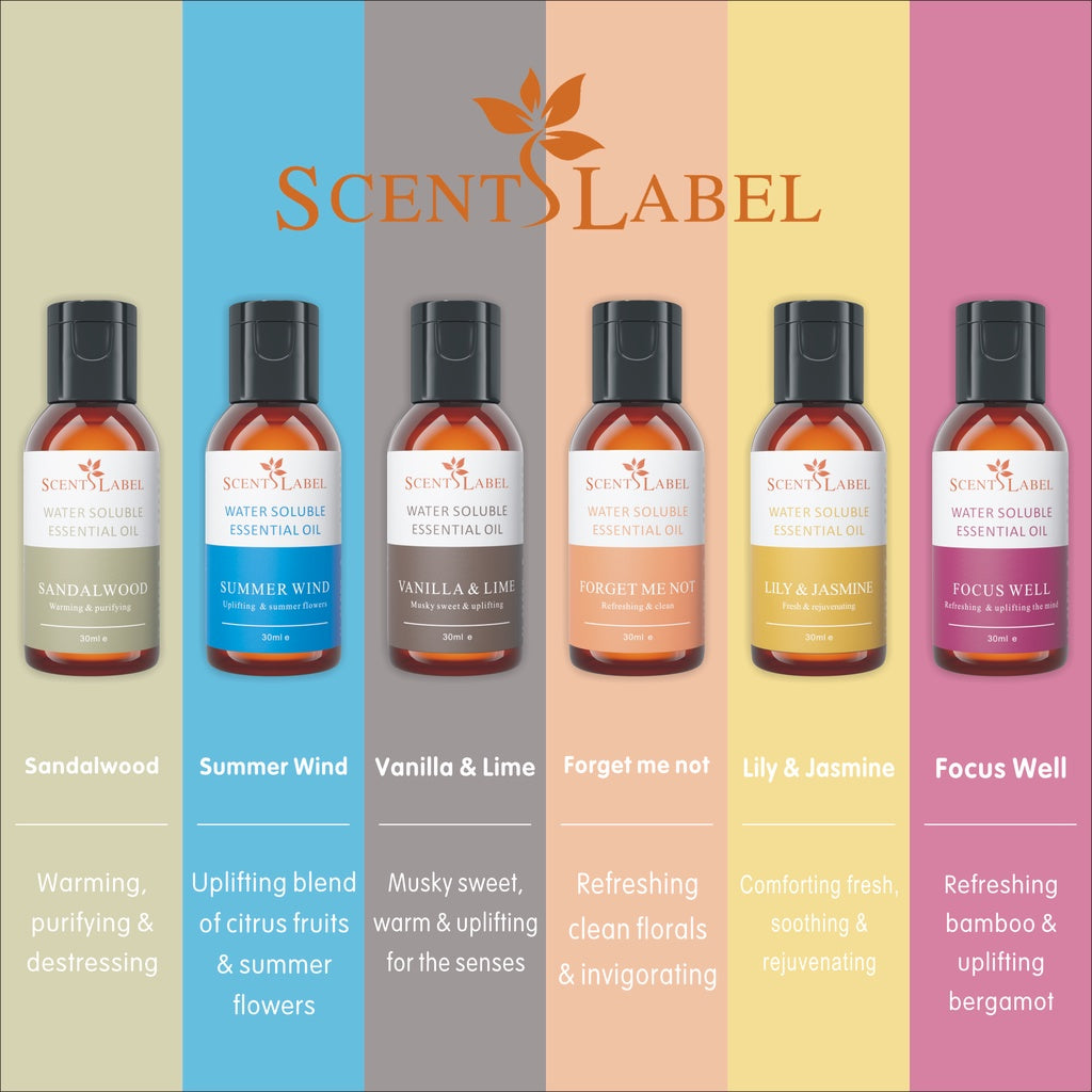 120ml Water Soluble Essential Oil | ScentsLabel - The Sense House 