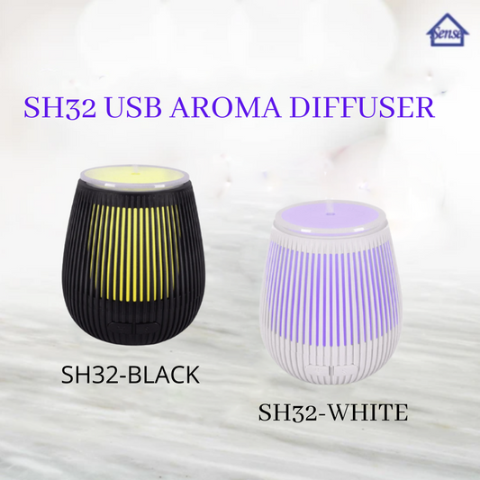 USB Aroma Diffuser - SH32 (Black/White) - The Sense House 