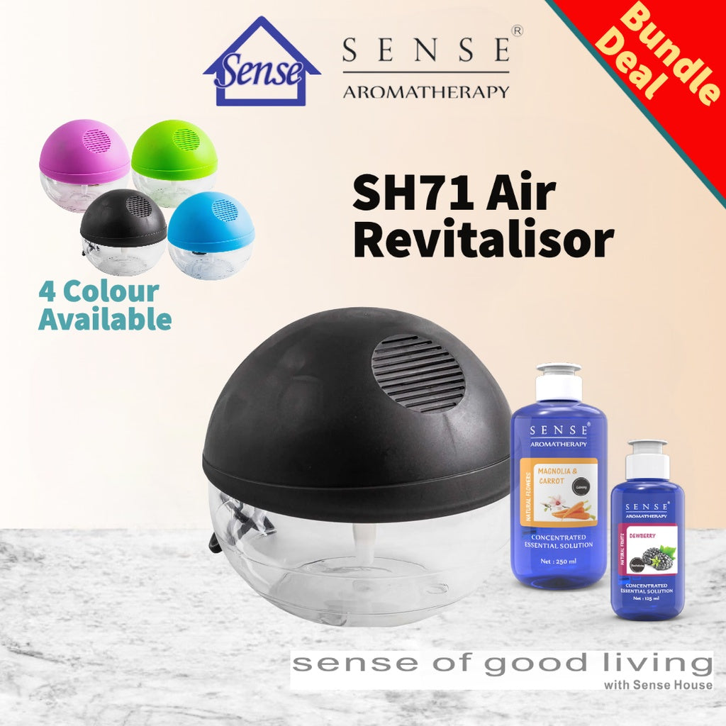 Bundle Deal x Air Revitalisor | Air Purifier SH71 + SENSE Water Based Essential Oil - The Sense House 